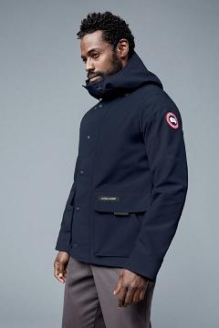 Chamarras Canada Goose Hombre México - Lockeport Rompevientos Azul Oscuro Marino JB1209576